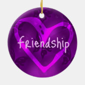 Vriendschaps Hart Ornament (Achterkant)