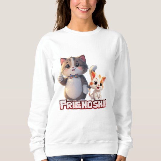 Vriendschaps Hoodie Trui (Voorkant)