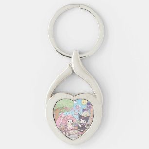 vriendschaps-sleutelhangers mijn melodie en kuromi sleutelhanger