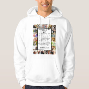 Vriendschaps Waardering BFF 22 Foto Collage Hoodie