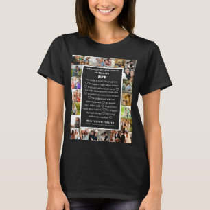 Vriendschaps Waardering BFF 22 Foto Collage T-shirt