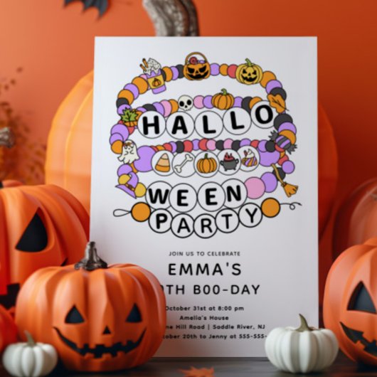 Vriendschapsarmband Halloween Verjaardag Kaart
