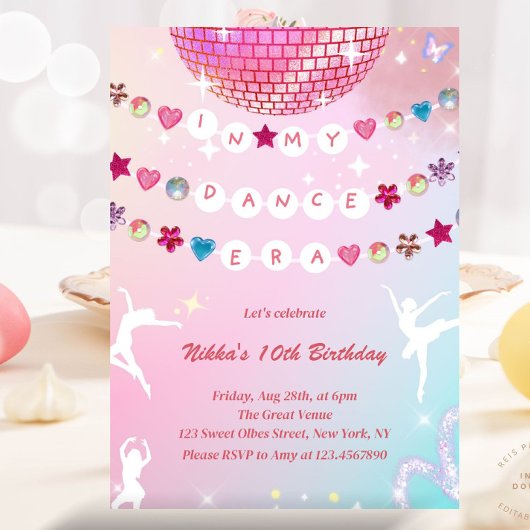 Vriendschapsarmband in mijn ballet uit de danstijd kaart