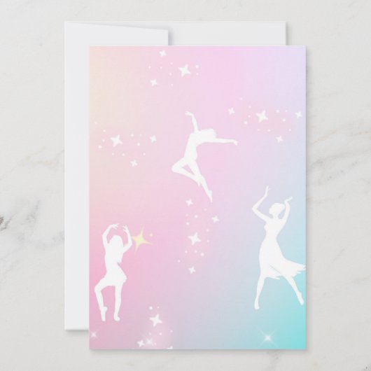 Vriendschapsarmband in mijn ballet uit de danstijd kaart (Achterkant)