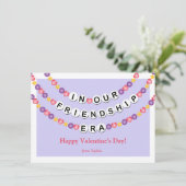 Vriendschapsarmband Kinderklaslokaal Valentijn Feestdagenkaart (Staand voorkant)