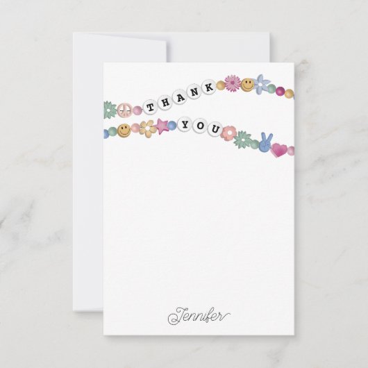 Vriendschapsarmband Meisje Sieraden Kinderen Geper Bedankkaart (Voorkant)