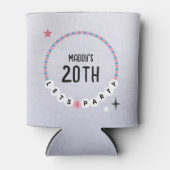 Vriendschapsarmband Paarse Verjaardag Blikjeskoeler (Voorkant)