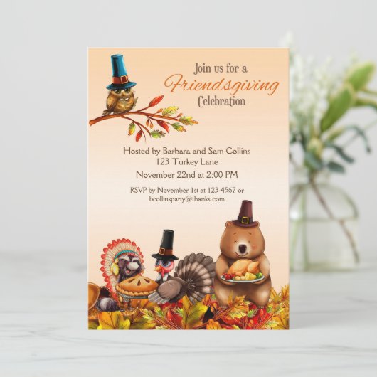 Vriendschapsbijeenkomst Uitnodiging (Staand voorkant)