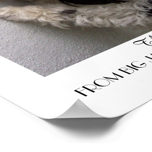 Vriendschapsboeddy Poster met Mijn hond (Hoek)