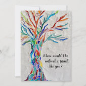 Vriendschapsboom van de Kaart van het Leven (Voorkant)