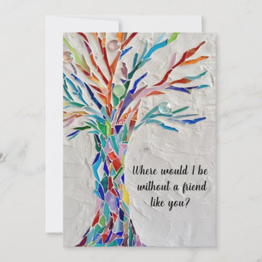 Vriendschapsboom van de Kaart van het Leven (Voorkant)