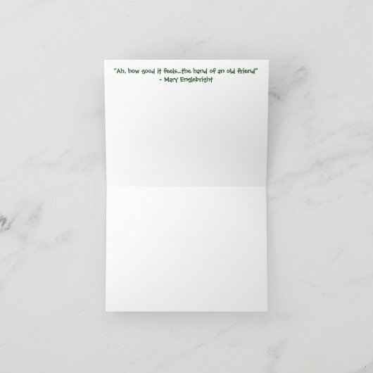 vriendschapsbriefkaart kaart (Binnen)