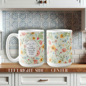 Vriendschapscadeau Waterverf Floral Butterfly Mint Koffiemok