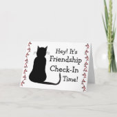 Vriendschapscheck-in-tijd Kaart (Voorkant)
