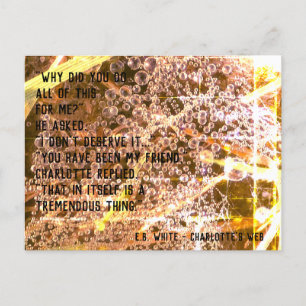 vriendschapsCitaat - Charlotte's Web Briefkaart
