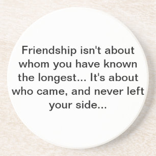 vriendschapscoster zandsteen onderzetter