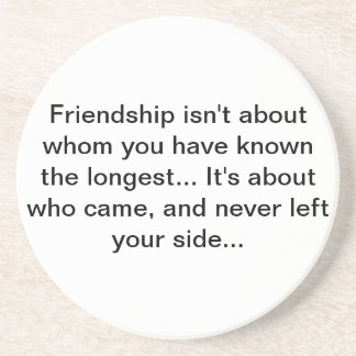 vriendschapscoster zandsteen onderzetter