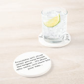 vriendschapscoster zandsteen onderzetter (Zijkant)