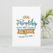 Vriendschapsdag belangrijk kaart (Staand voorkant)