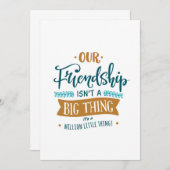 Vriendschapsdag belangrijk kaart (Voorkant / Achterkant)