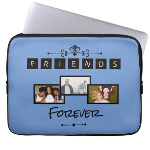 Vriendschapsdag gepersonaliseerde sjabloon fotocol laptop sleeve