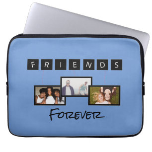 Vriendschapsdag gepersonaliseerde sjabloon fotocol laptop sleeve