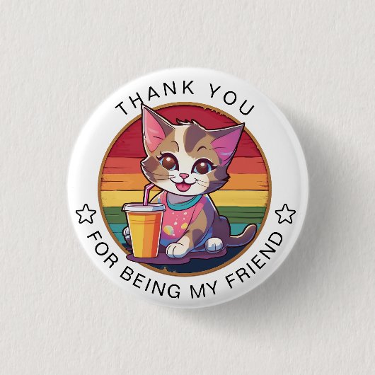 vriendschapsdag ronde button 3,2 cm (Voorkant)