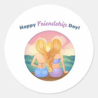 Vriendschapsdag Ronde Sticker