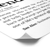 Vriendschapsdefinitie - oprechte betekenis poster (Hoek)