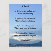 Vriendschapsdier Briefkaart (Voorkant)