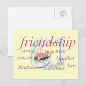 Vriendschapsdier Briefkaart (Voorkant / Achterkant)