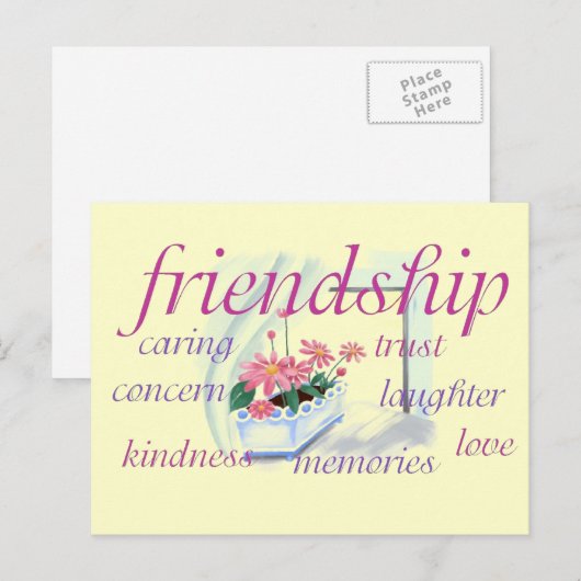 Vriendschapsdier Briefkaart (Voorkant / Achterkant)