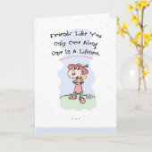 Vriendschapsdier Wenskaart Kaart (Gele Bloem)