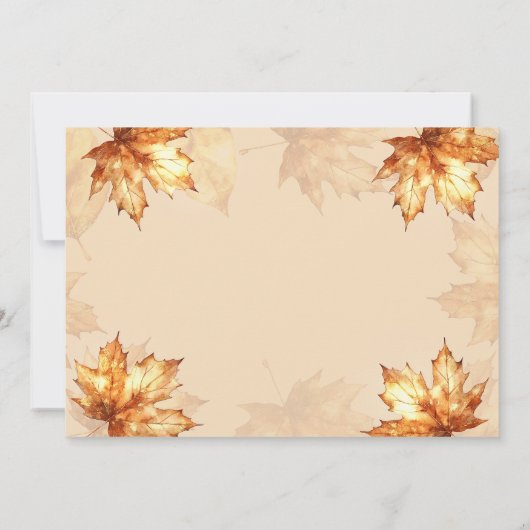 Vriendschapsdiner Rustiek Elegante Thanksgiving Kaart (Achterkant)