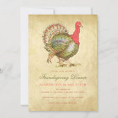 Vriendschapsdiner Turkije Antiek Papier Kaart (Voorkant)