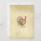 Vriendschapsdiner Turkije Antiek Papier Kaart (Achterkant)