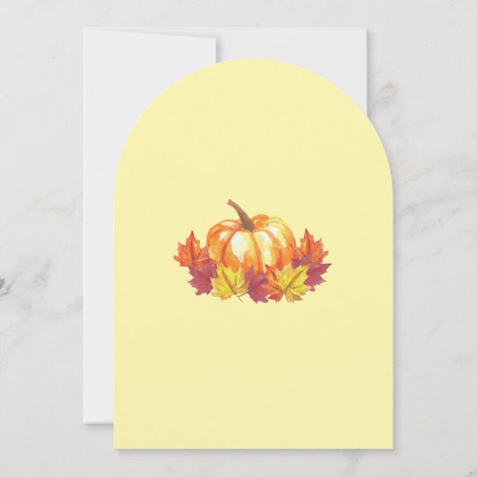 Vriendschapsdonatie Pompoen Herfst verlaat Waterve Kaart (Achterkant)