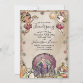 Vriendschapsfeest Glitter Herfst Oogst Kaart (Voorkant)