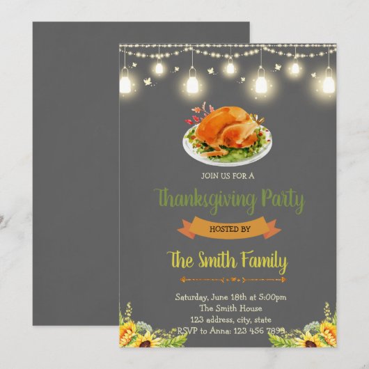 Vriendschapsfeest Kaart (Voorkant / Achterkant)