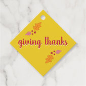 Vriendschapsfeest | Rood en geel Bedankjes Labels (Voorkant)