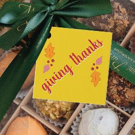 Vriendschapsfeest | Rood en geel Bedankjes Labels