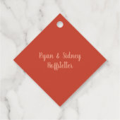 Vriendschapsfeest | Rood en goud Bedankjes Labels (Achterkant)