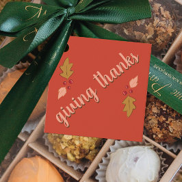 Vriendschapsfeest | Rood en goud Bedankjes Labels