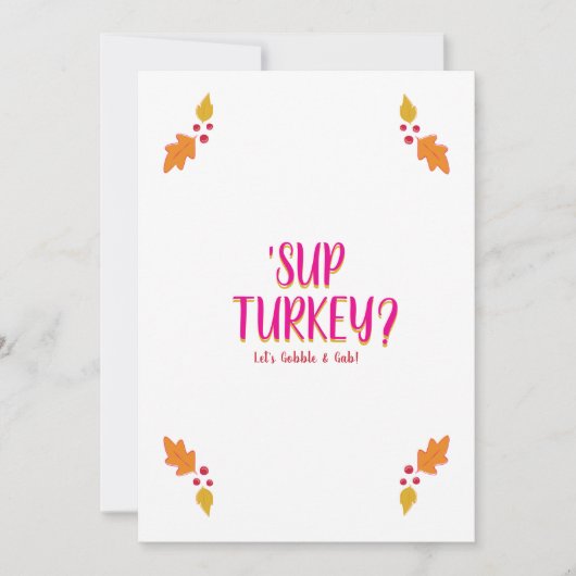 Vriendschapsfeest | Roze en Goud Kaart (Voorkant)