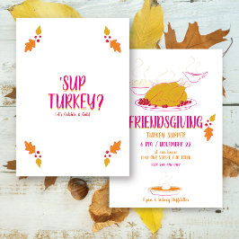 Vriendschapsfeest | Roze en Goud Kaart