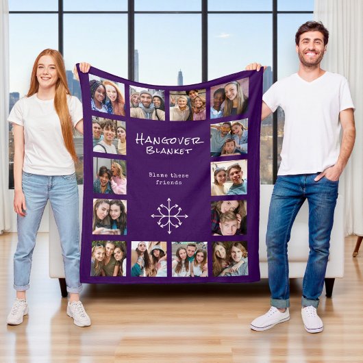 Vriendschapsfoto collage fleece deken