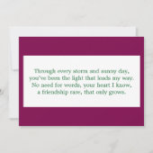 vriendschapsgedicht bedankkaart (Voorkant)