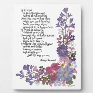 vriendschapsgedicht fotoplaat