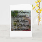 vriendschapsgedicht kaart (Gele Bloem)