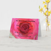 vriendschapsgedicht kaart (Gele Bloem)